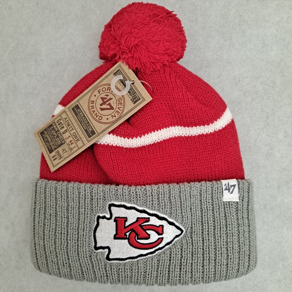NFL Kansas City Chiefs knit pom beanie hat